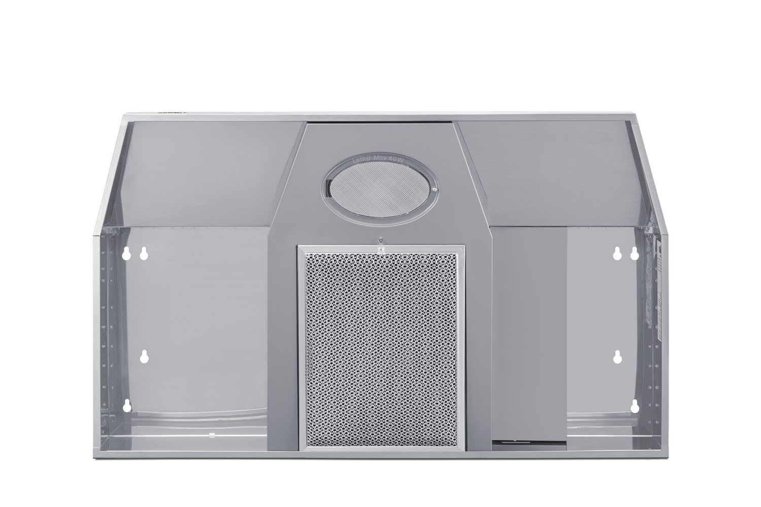 30 inch wide under cabinet convertible range hood for ducted or ductless use in stainless steel